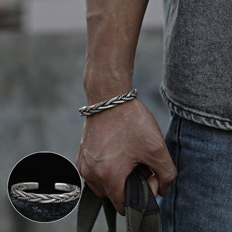 Women's & Men's Korean Style Vintage Vine Five-pointed Star Cross Bracelet