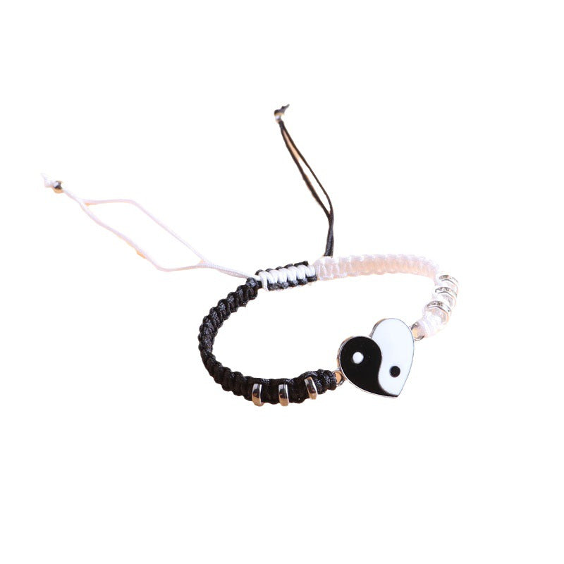 Exquisite Love Black White Appetizer Couple Bracelets