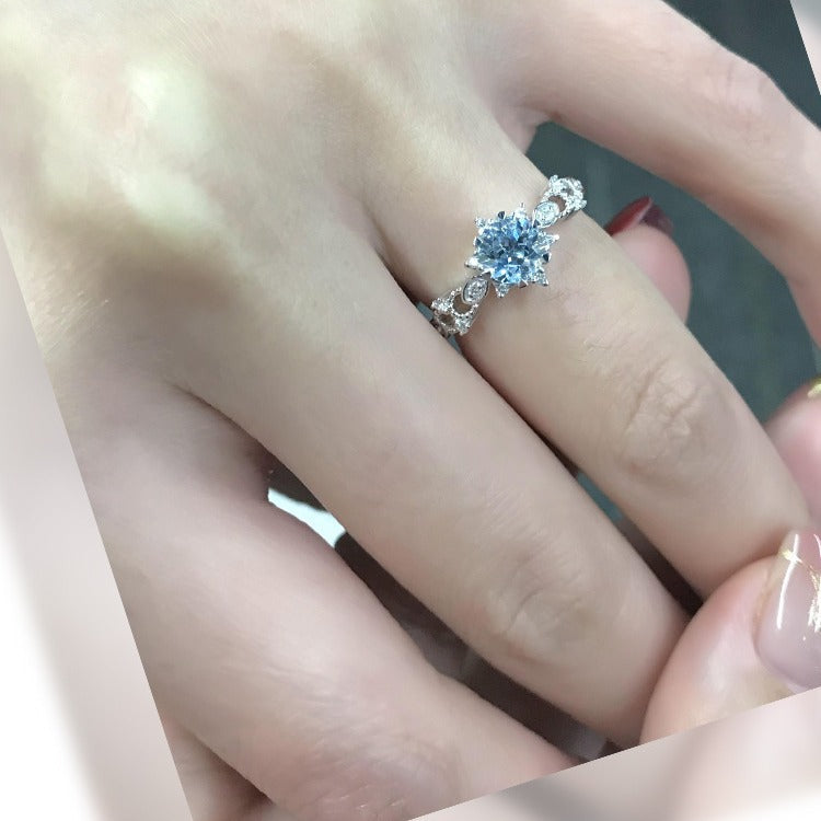 Women's Santa Maria Perfect Circle Aquamarine Light Ring