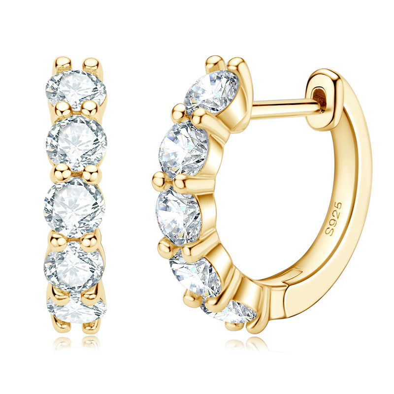 Women's Fashion Moissanite Sterling Sier Niche Temperament Rings