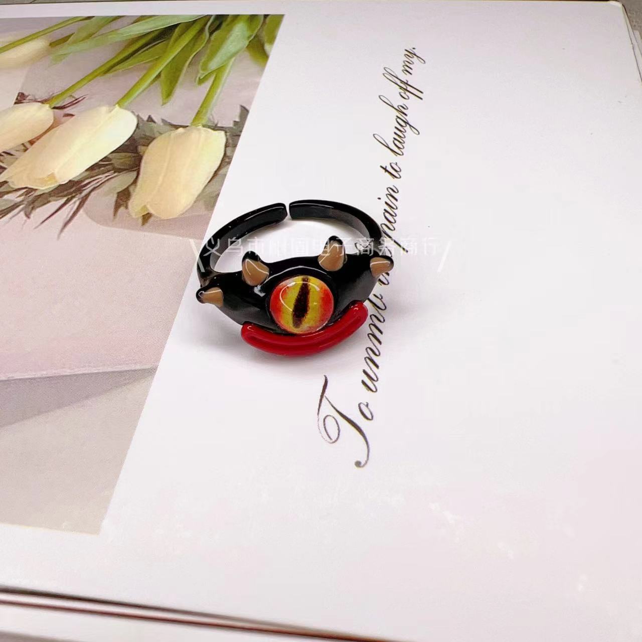 Dripping Open Personality Sausage Mouth Funny Rings