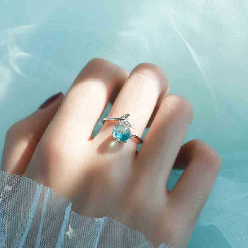 Bubble Female Fashion Tail Adjustable Open Ring