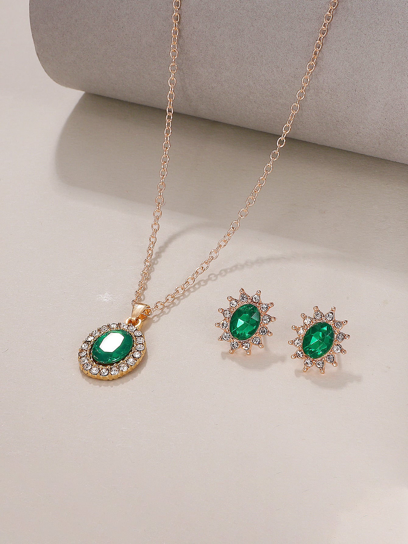 Temperament Water Drop Geometric Ear Personality Jewelry Set