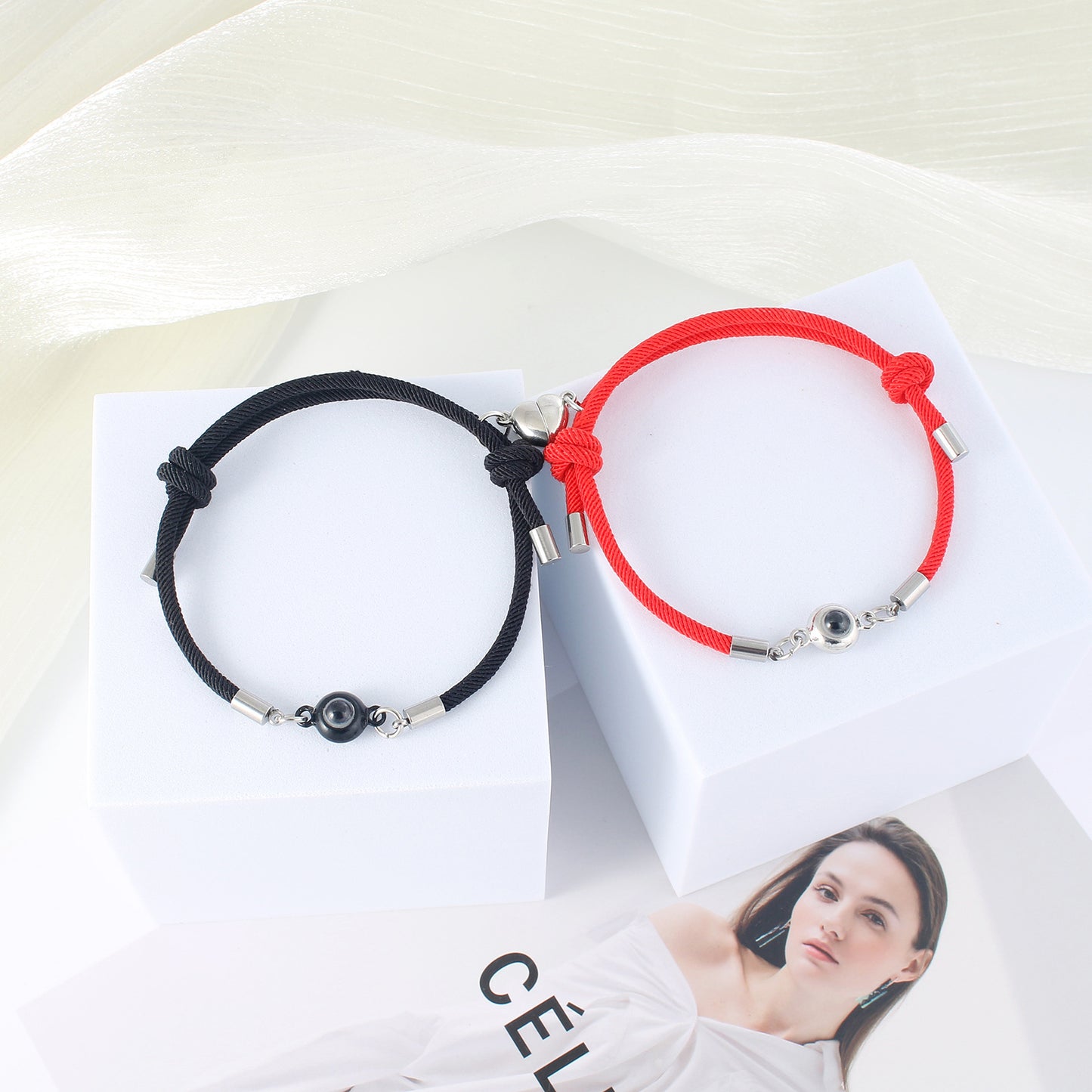 Women's & Men's Love Magnet Language You Couple Pair Bracelets