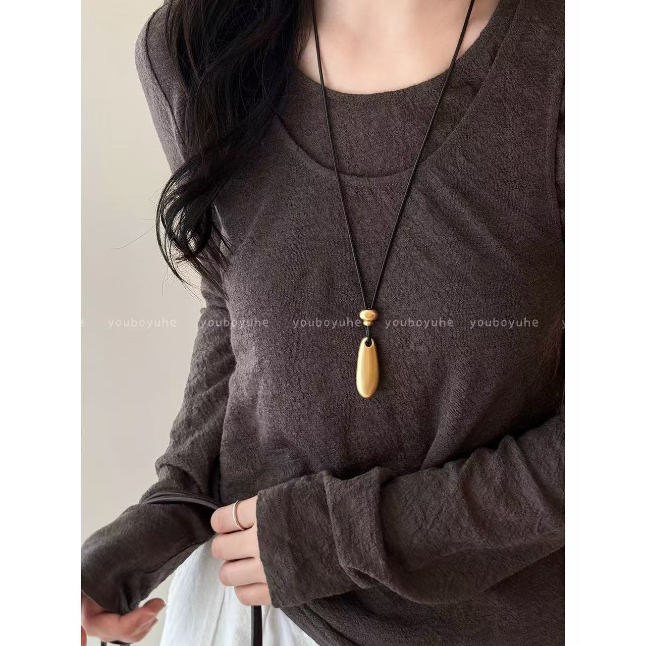 Women's Niche Minimalist Water Drop High-grade Halter Necklace