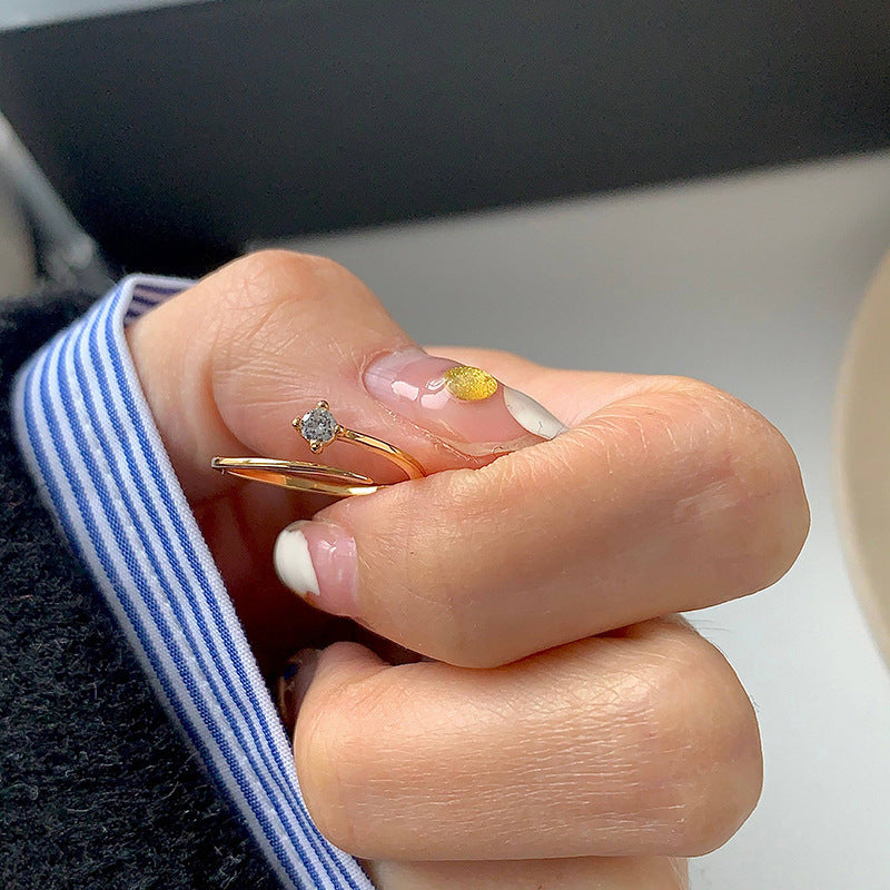 Mini Open Minimalist Light Luxury Simplicity Rings