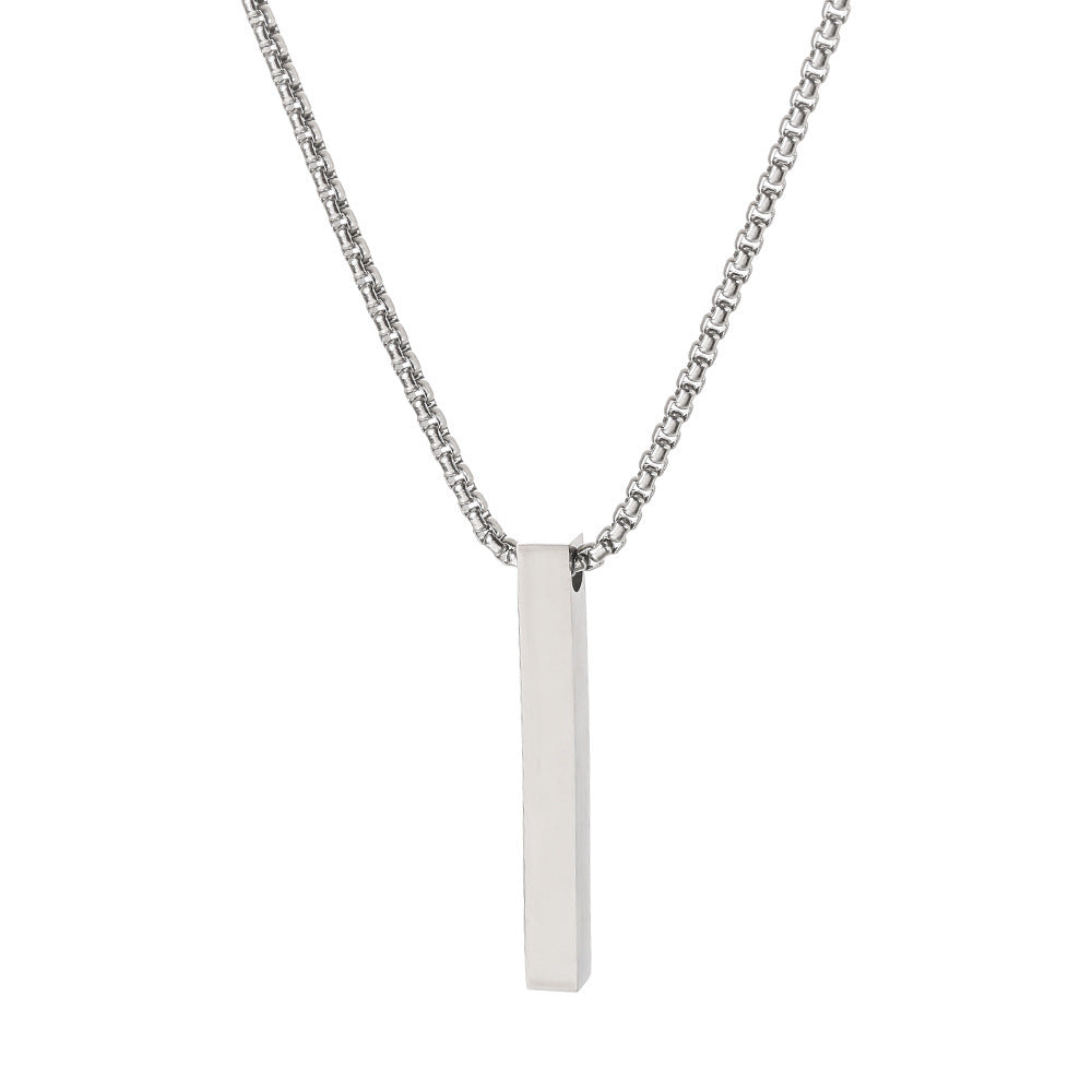 Women's & Men's Stainless Steel Long Stick Fashionable Light Luxury Hip Hop Necklaces