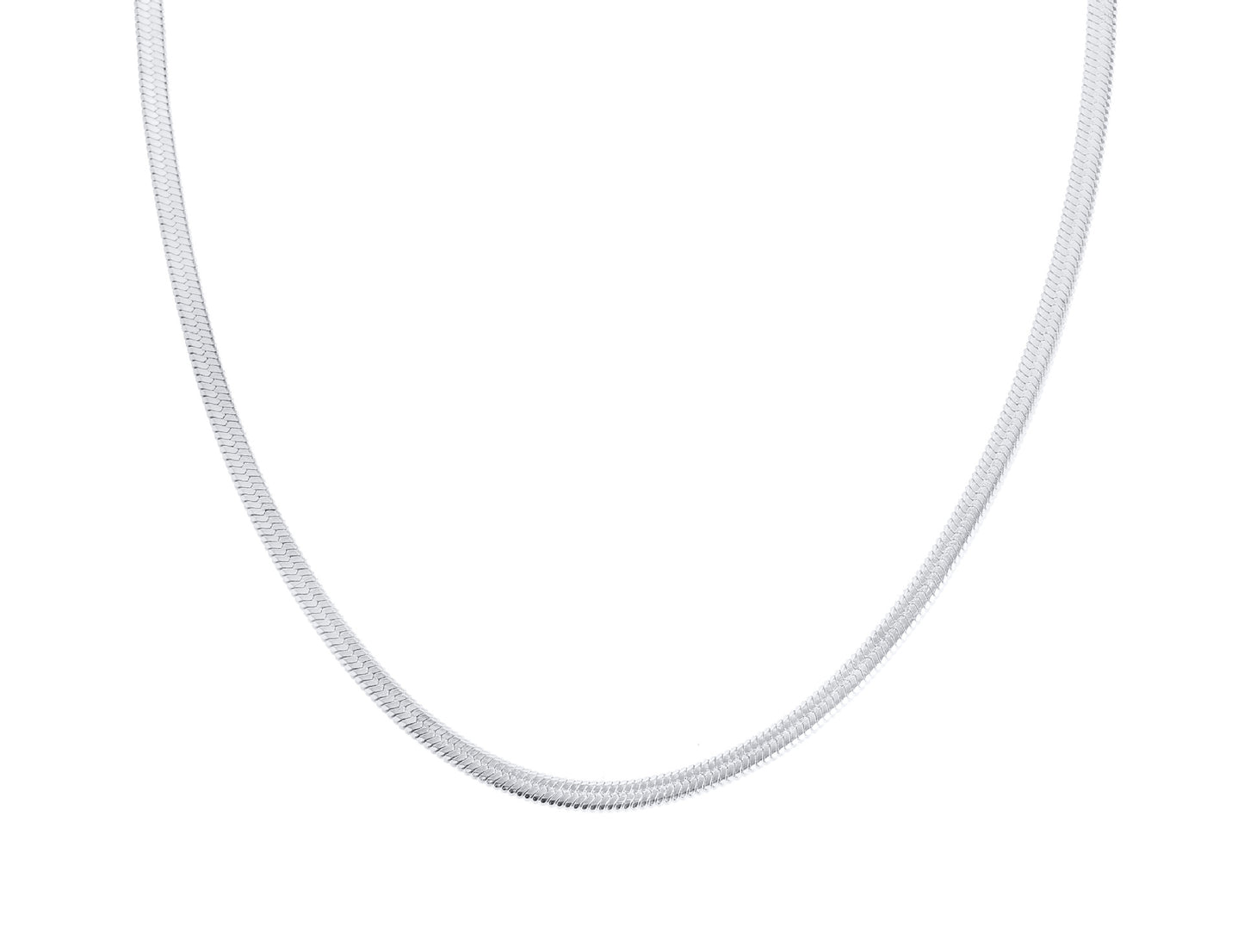 Women's Steel Snake Bone Twin Flat Blade Clavicle Necklaces