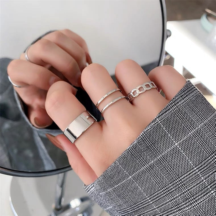 Personalized Hip Hop Open Adjustable Index Finger Knuckle Cold Ring