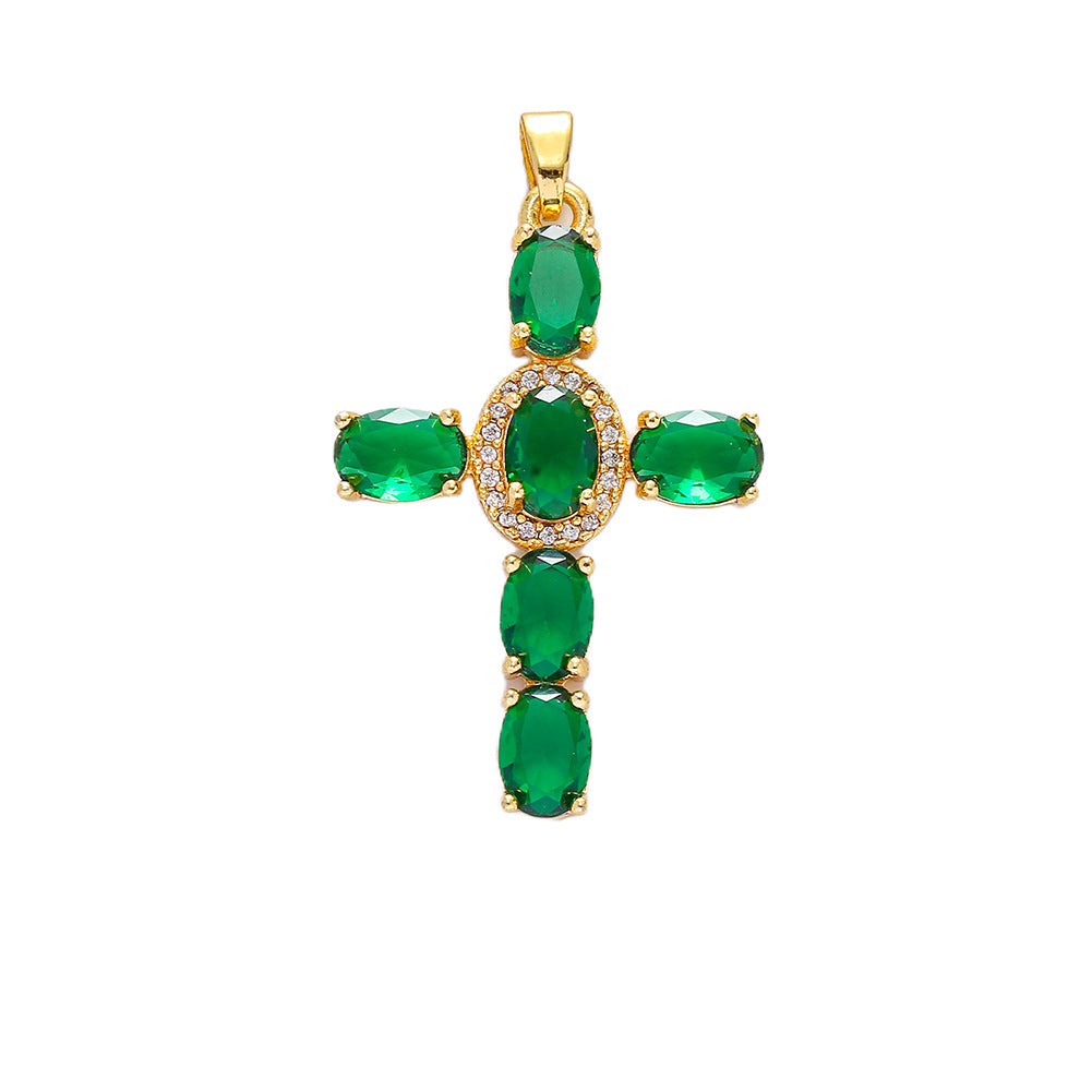 Retaining Micro Inlaid Zircon Clavicle Chain Pendants