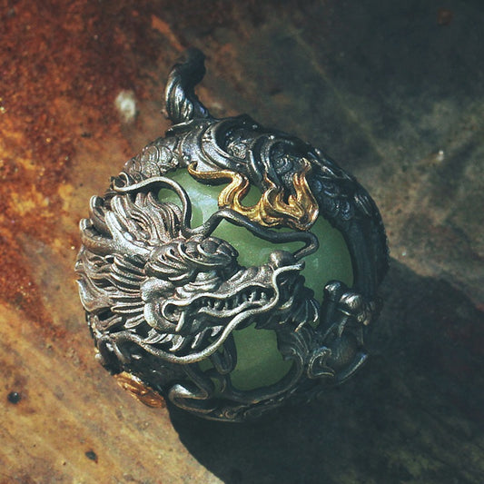 Men's Soul Marcasite Jewelry National Style Zodiac Dragon Fashion Pendants