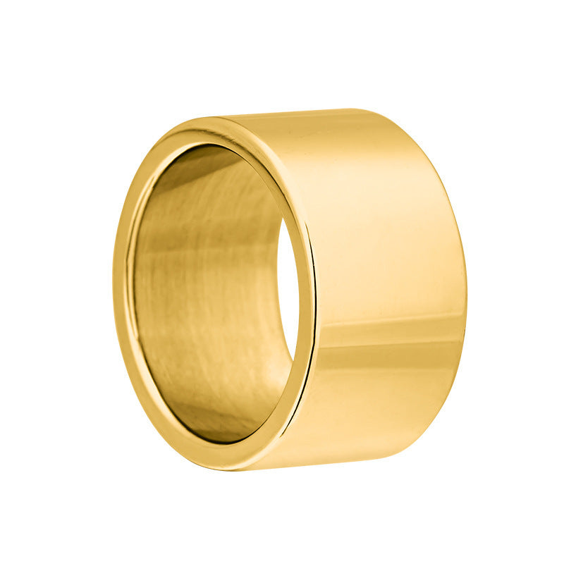 Men's Mirror Wide Wedding Xi Source Ring