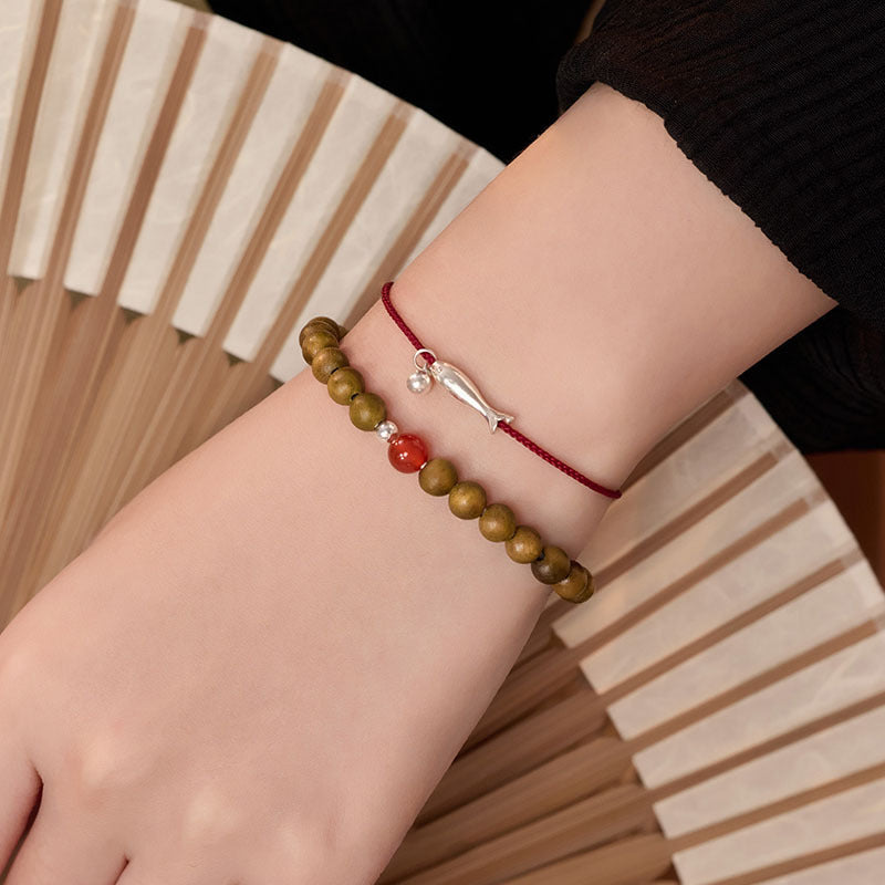Women's Fashion Chinese Good Luck Koi Red Rope Bracelets
