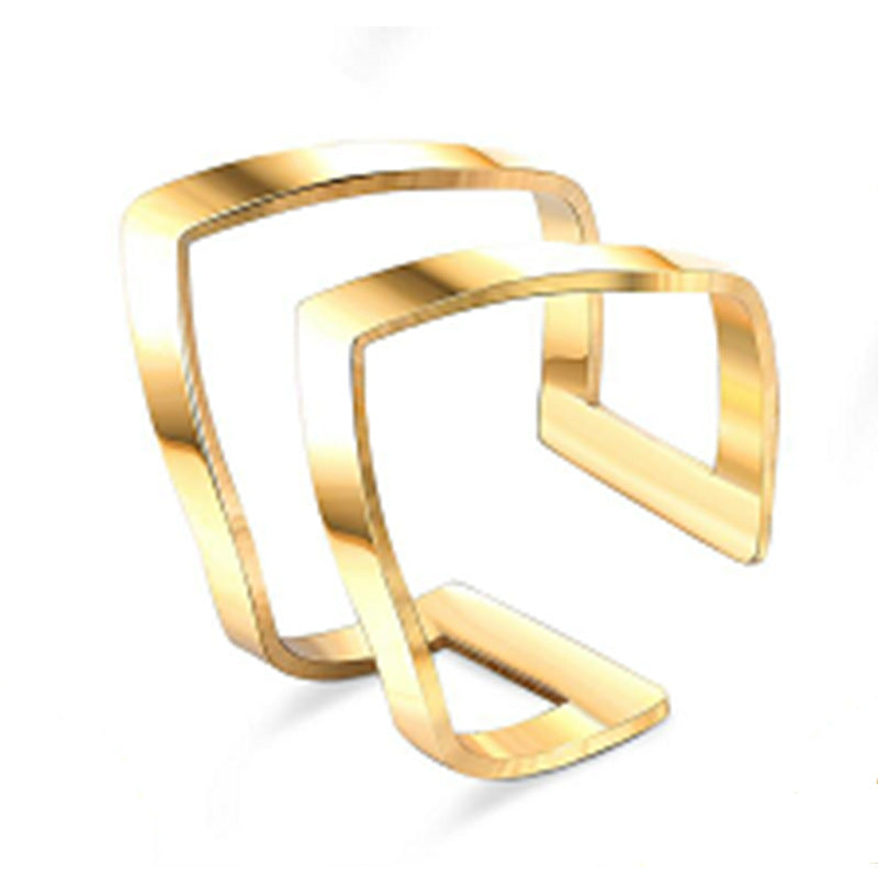 Adjustable Titanium Steel Popular Stainless Couple Rings