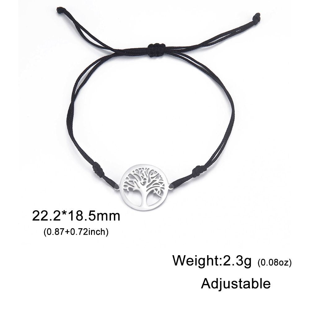 Trendy Simple Titanium Steel Cut Hollow Small Bracelets