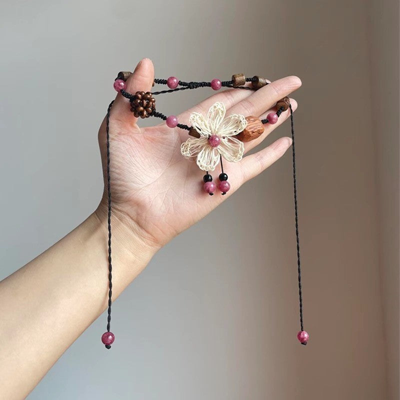 Vacation Exaggerated Style Flower Fashionable Niche Design Necklaces