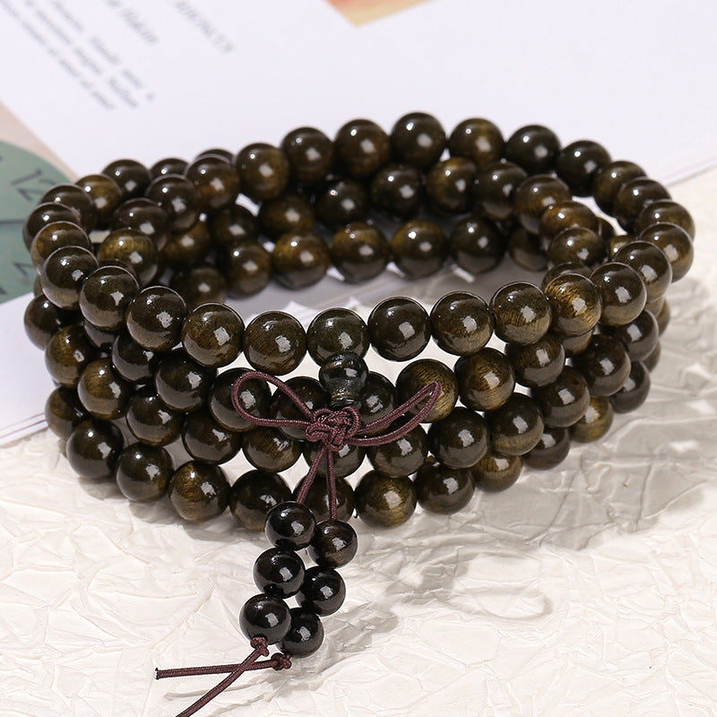 Jewelry Natural Eaglewood Silkwood Rosary Bodhi Bracelets