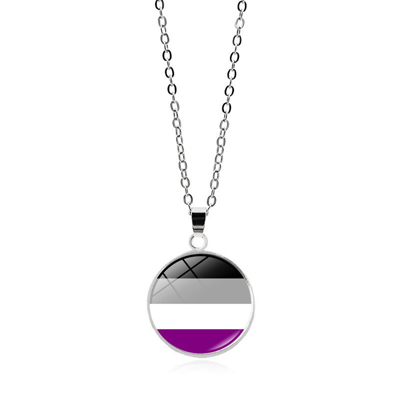 Rainbow Striped Love Female Versatile Gay Necklaces