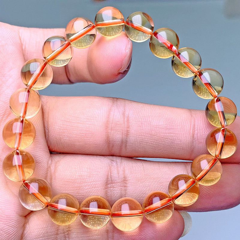 Natural Citrine Dark Yellow Fashion Gemstone Bracelets