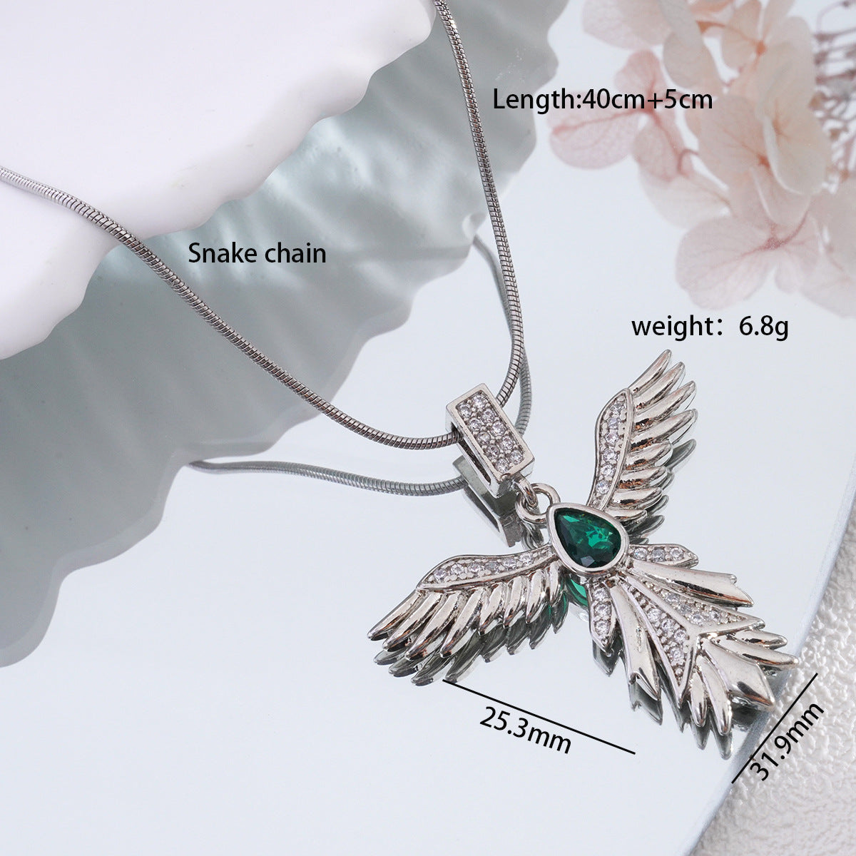 Women's & Men's Plated Sword Phoenix Wings For Jewelry Necklaces