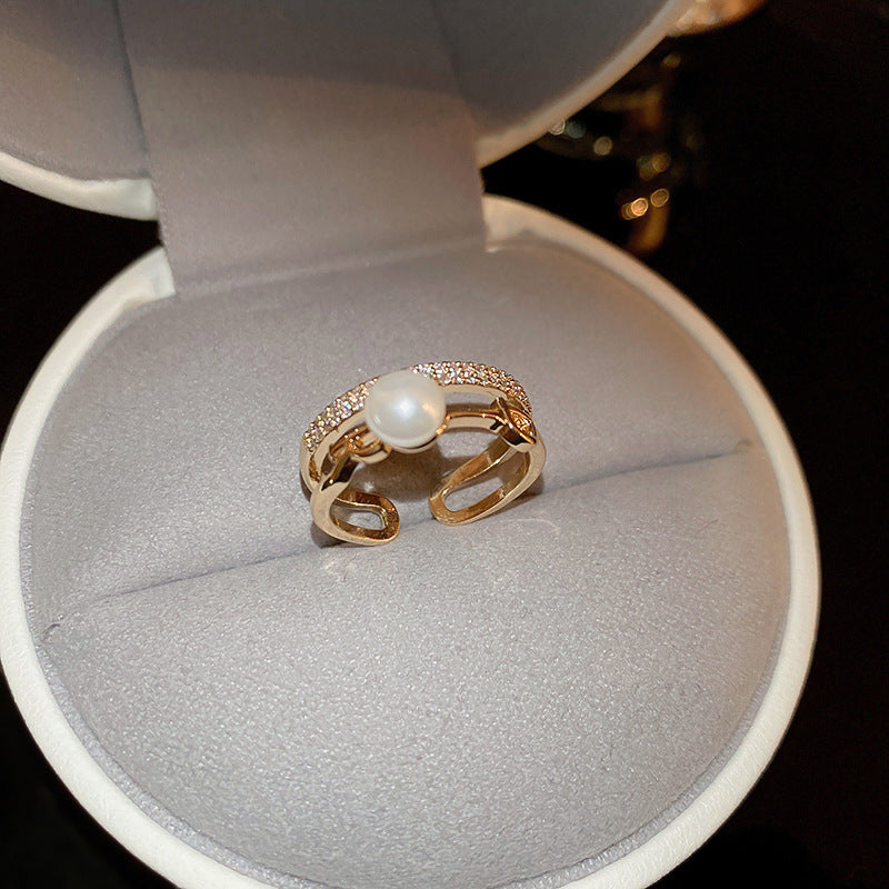 Women's Zircon Light Luxury Index Finger Exquisite Rings