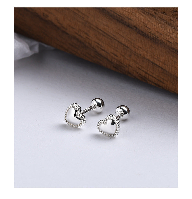 Women's Bone Cochlear Personality Screw Tightening Buckle Earrings