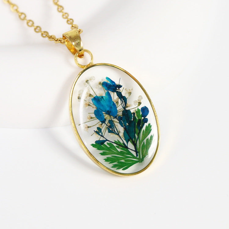 Flower Female Style Niche Preserved Fresh Necklaces