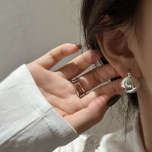 Basic Style Scenery Surface Texture Ear Earrings