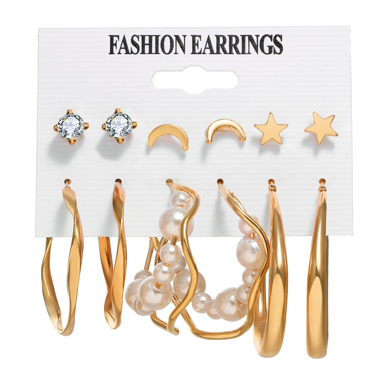 Tassel Butterfly Card Retro Simple Advanced Pearl-studded Pairs Earrings