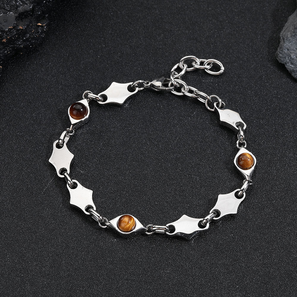 Women's & Men's Diamond Stitching Obsidian Do Not Fade Ornament Bracelets