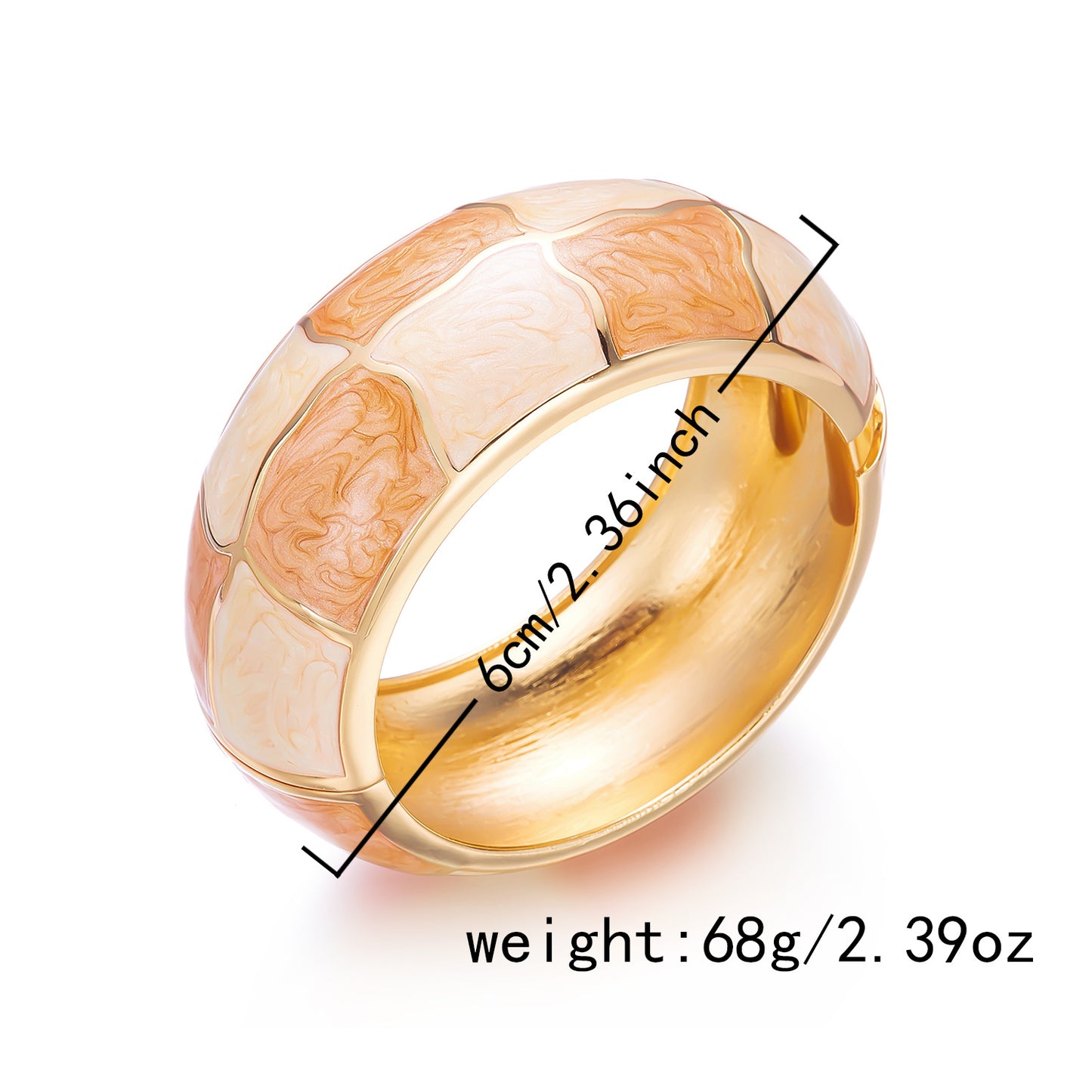 Dripping Wide Retro Style Exaggerated Opening Bracelet