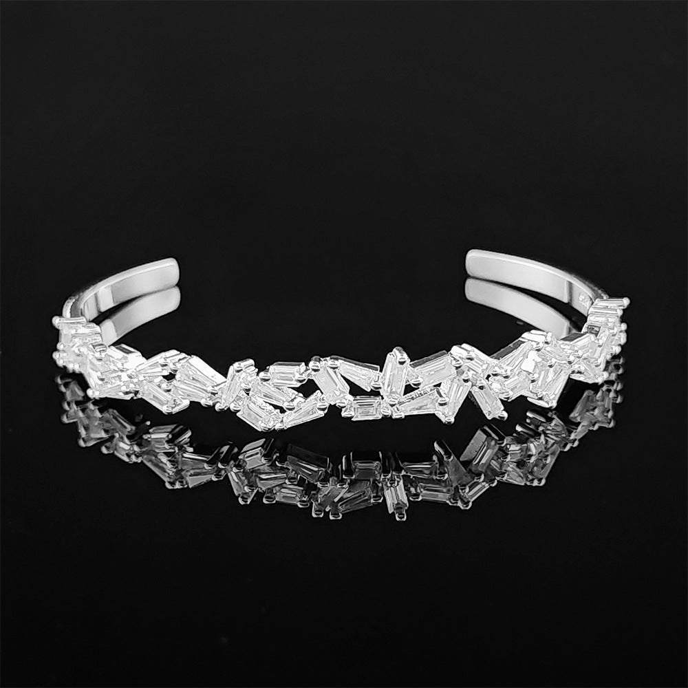 Irregular Opening Adjustable Personality Light Luxury Design Bracelet