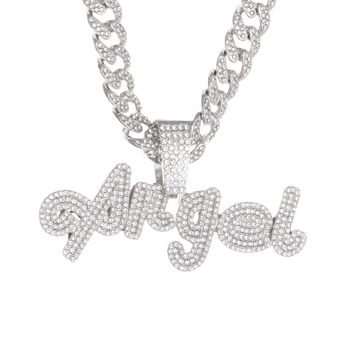 Hop Alloy Full Diamond Exaggerated Dripping Necklaces