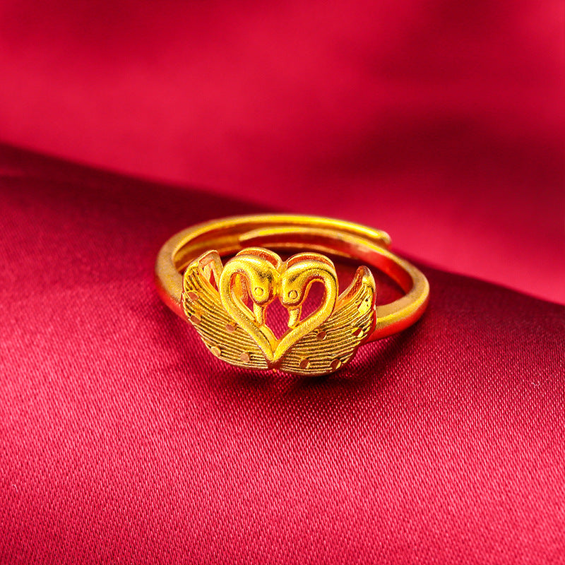 Women's Gold Craft Hollow Goose For Alluvial Pendants