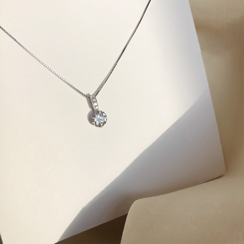 Design Light Luxury Thin Glittering Box Necklaces