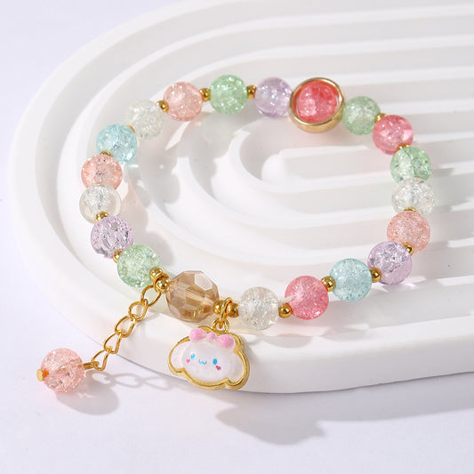 Colored Glaze Beads Cartoon Color Stall Bracelets