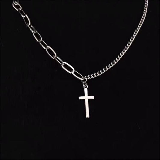 Style Chain Asymmetric Cross Simple Graceful Necklaces
