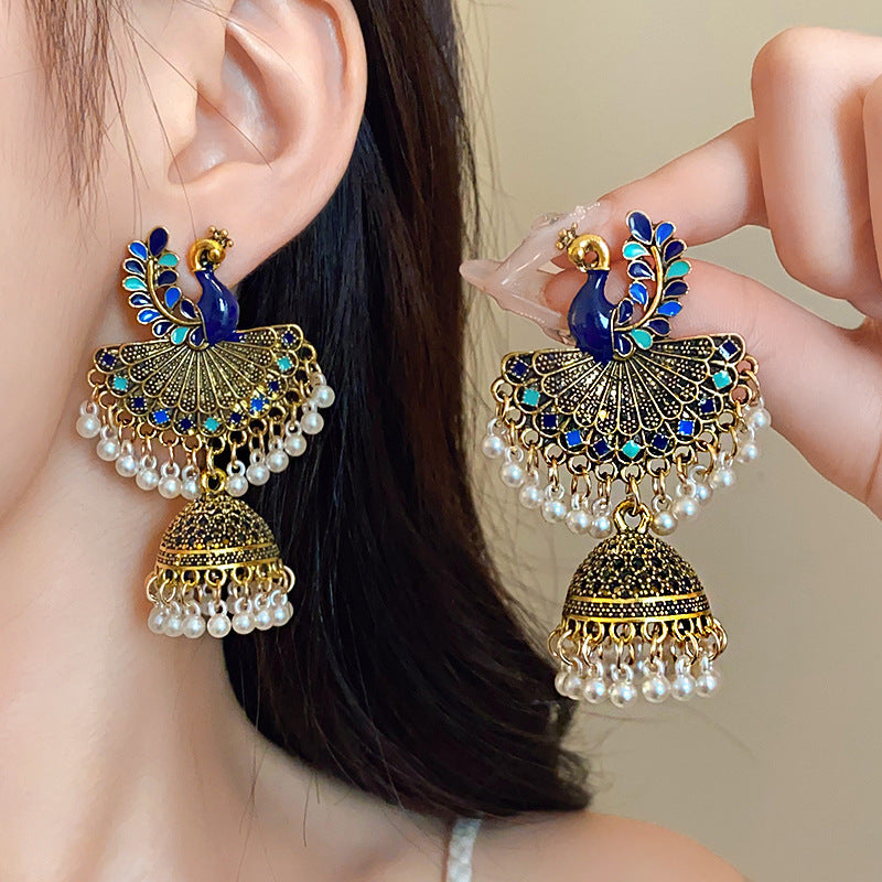 Water Drop Tassel Ethnic Style Chinese Earrings