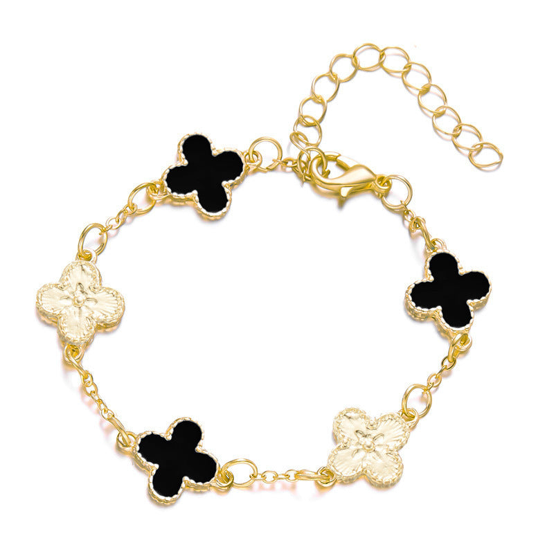 Clover Simple Style Pork Belly Fritillary Good Bracelets