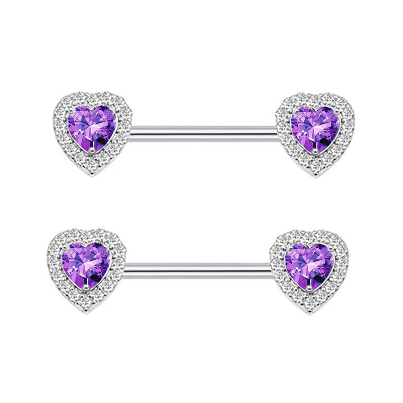 Nipple Stylish Piercing Adhesive Nail Tongue Pin Pairs Stud Earrings