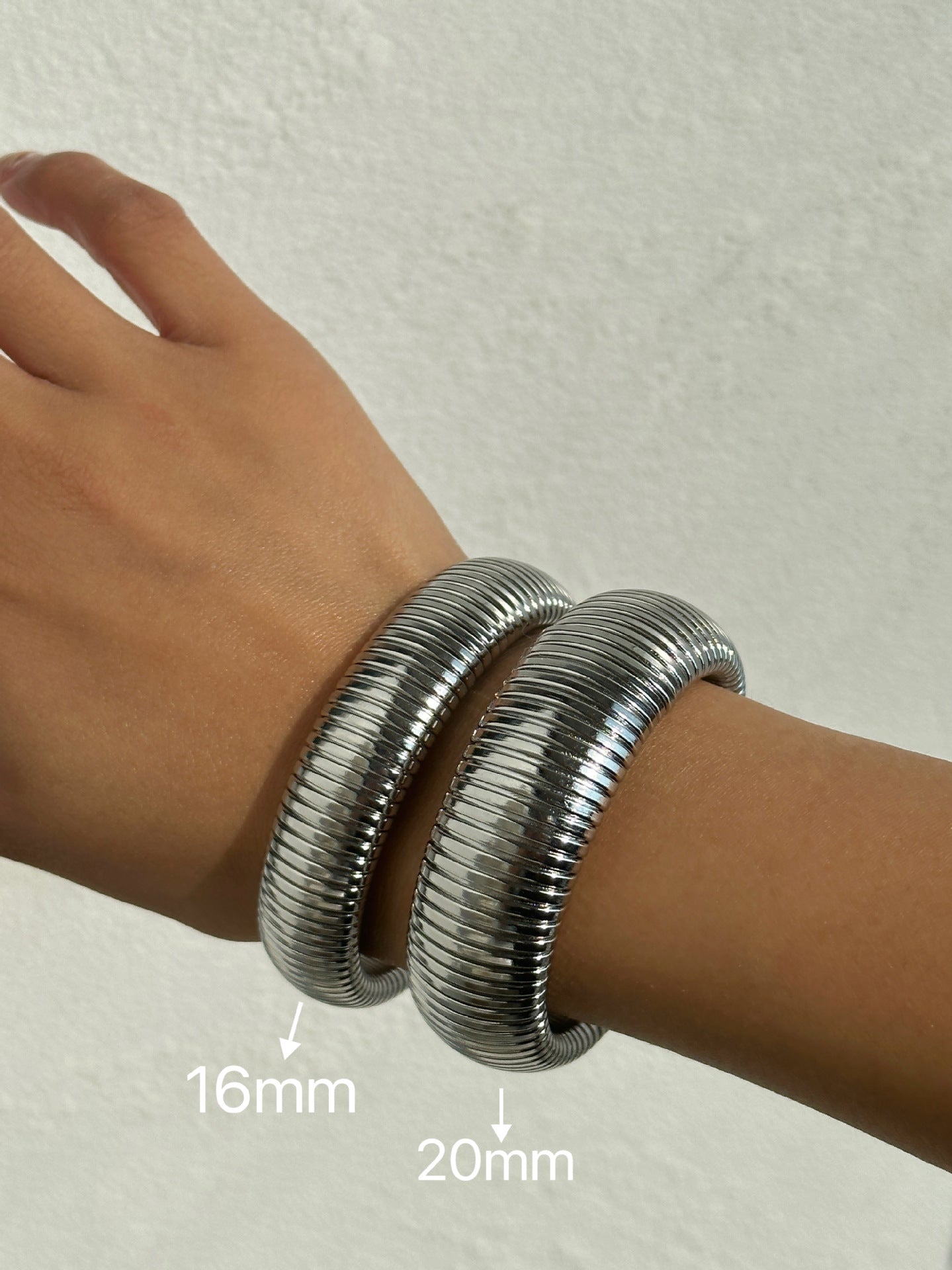 Plated Titanium Steel Vintage Elastic Gypsy Bracelet