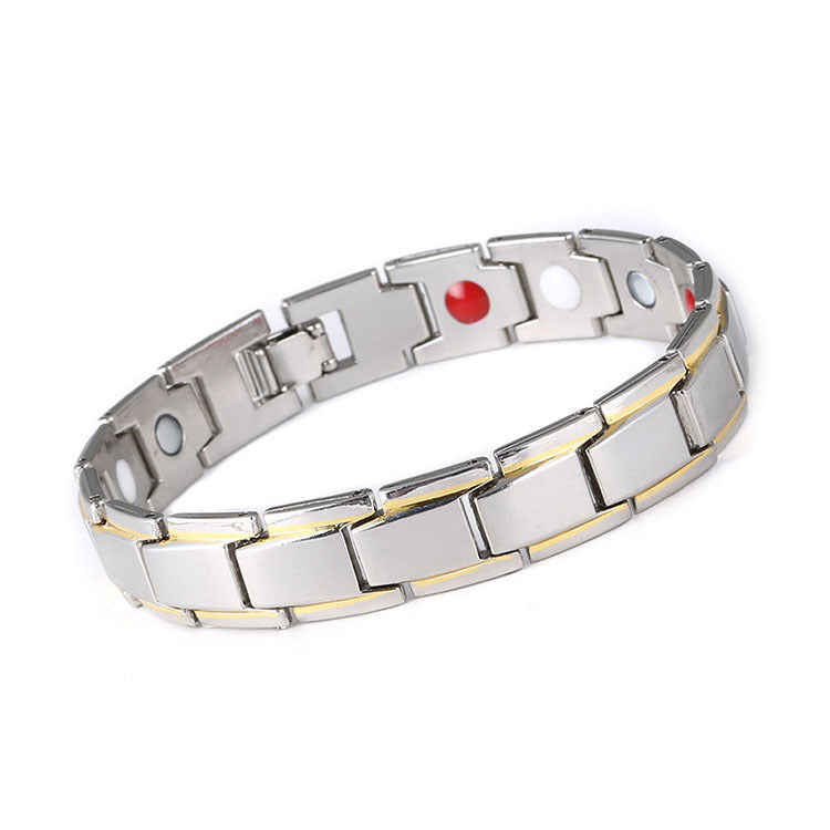 Women's & Men's Alloy Anion Ochre Magnet Magnetic Detachable Bracelets