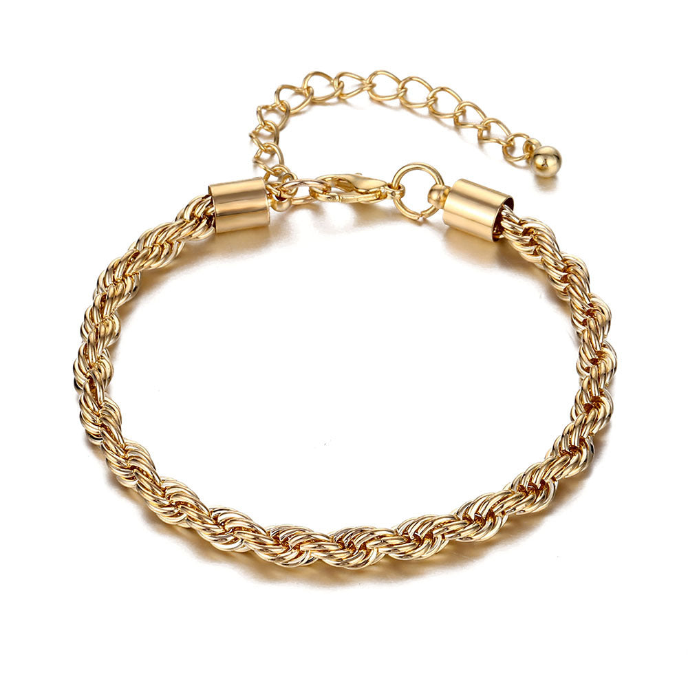 Metal Cold Vintage Snake Bone Chain Bracelets