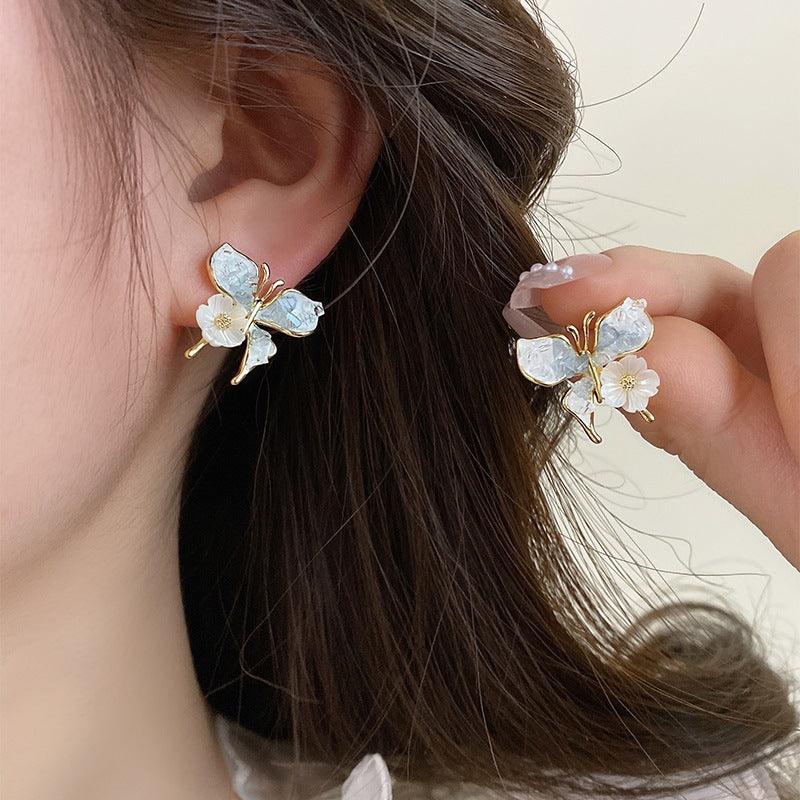 Women's Butterfly Niche High Sense Delicate Light Earrings