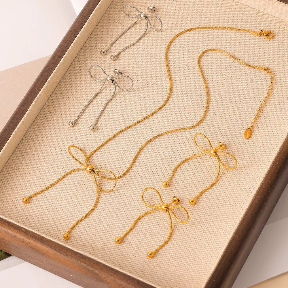 Gold Titanium Steel Clavicle Chain Advanced Necklaces