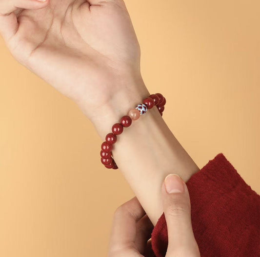 Cinnabar Life Bbs Female Lucky Beads Bracelet