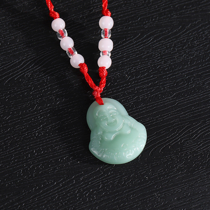 Red Rope Jade Personality Couple Imitation Pendants