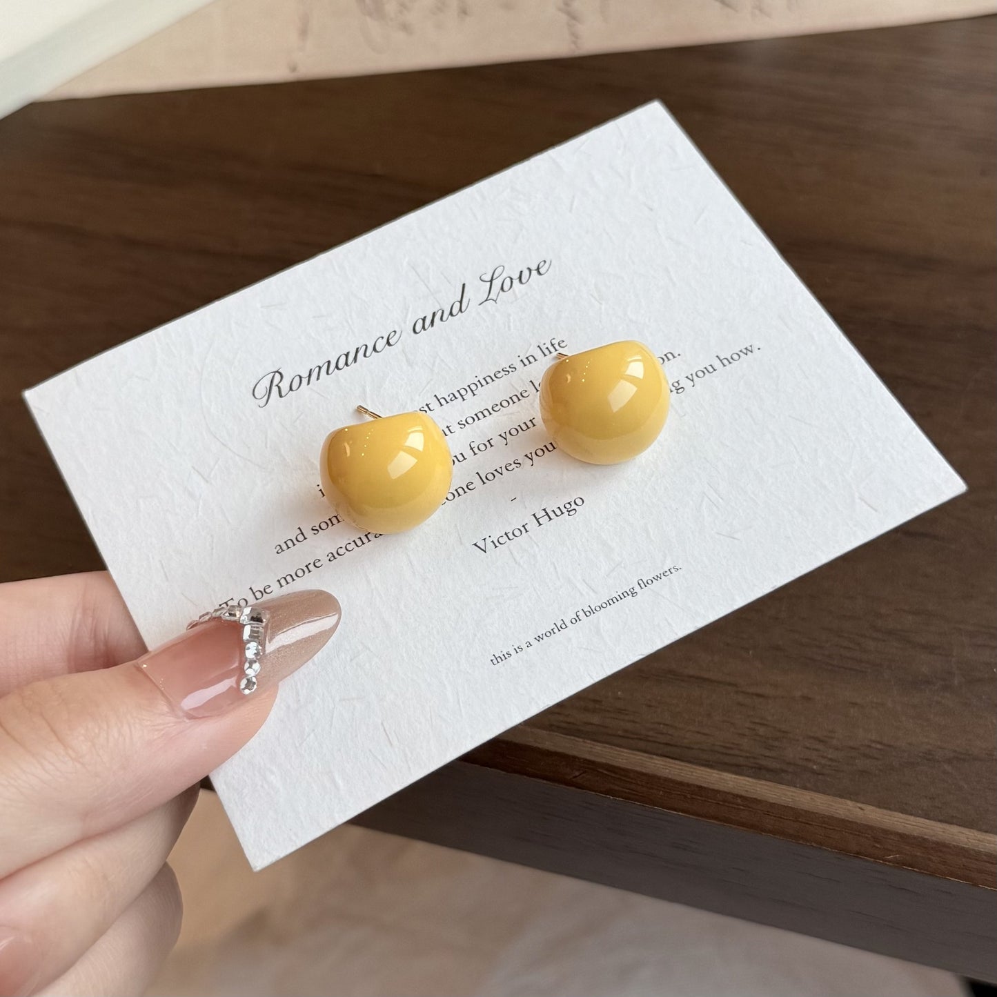 Women's Enamel Drop Oil Simple Summer Small Exquisite Stud Earrings