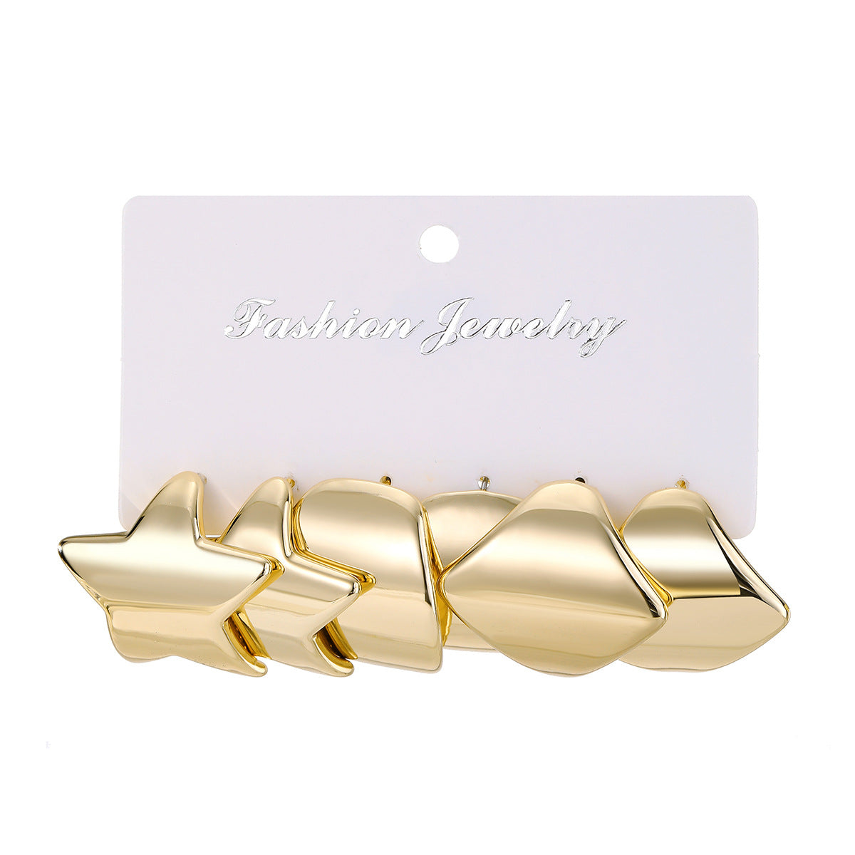 Creative Fashion Flattering Electroplated Shaped Twist Earrings