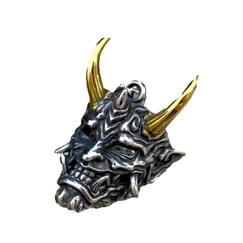 Stainless Steel Casting Prajna Mask Accessories Pendants